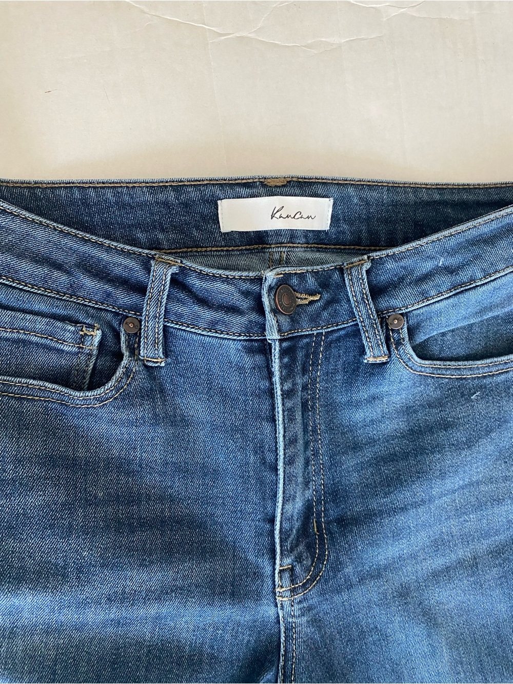KanCan Ami High Rise Bootcut Jeans KC70005D Medium Wash Stretch Denim Slim 9/28 - Picture 6 of 9